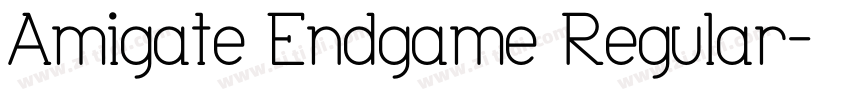 Amigate Endgame Regular字体转换